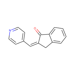 O=C1/C(=C\c2ccncc2)Cc2ccccc21 ZINC000006258058