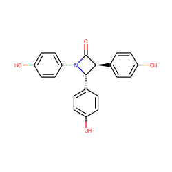 O=C1[C@@H](c2ccc(O)cc2)[C@H](c2ccc(O)cc2)N1c1ccc(O)cc1 ZINC000299819279