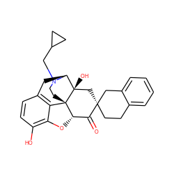 O=C1[C@@H]2Oc3c(O)ccc4c3[C@@]23CCN(CC2CC2)[C@@H](C4)[C@]3(O)C[C@]12CCc1ccccc1C2 ZINC000100797364