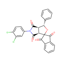 O=C1[C@H]2[C@@H](C(=O)N1c1ccc(Cl)c(Cl)c1)[C@H](c1ccccc1)OC21C(=O)c2ccccc2C1=O ZINC000017994338