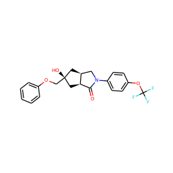 O=C1[C@H]2C[C@](O)(COc3ccccc3)C[C@H]2CN1c1ccc(OC(F)(F)F)cc1 ZINC000096169532