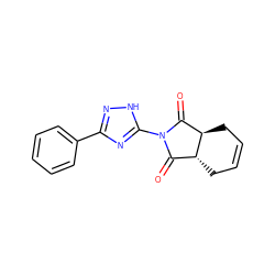 O=C1[C@H]2CC=CC[C@@H]2C(=O)N1c1nc(-c2ccccc2)n[nH]1 ZINC000018030427