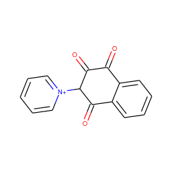 O=C1C(=O)C([n+]2ccccc2)C(=O)c2ccccc21 ZINC000019617936