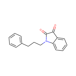 O=C1C(=O)N(CCCc2ccccc2)c2ccccc21 ZINC000002983461