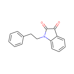 O=C1C(=O)N(CCc2ccccc2)c2ccccc21 ZINC000002268444