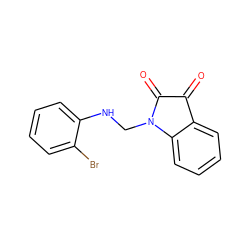 O=C1C(=O)N(CNc2ccccc2Br)c2ccccc21 ZINC000004361889