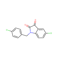 O=C1C(=O)N(Cc2ccc(Cl)cc2)c2ccc(Cl)cc21 ZINC000002813807