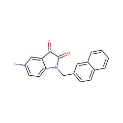 O=C1C(=O)N(Cc2ccc3ccccc3c2)c2ccc(I)cc21 ZINC000038157606