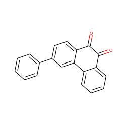 O=C1C(=O)c2ccc(-c3ccccc3)cc2-c2ccccc21 ZINC000007089616