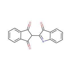 O=C1C(C2C(=O)c3ccccc3C2=O)=Nc2ccccc21 ZINC000006529695