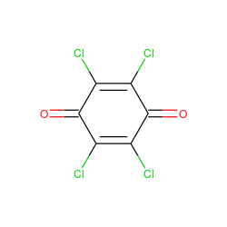 O=C1C(Cl)=C(Cl)C(=O)C(Cl)=C1Cl ZINC000000240941