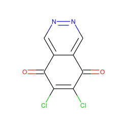 O=C1C(Cl)=C(Cl)C(=O)c2cnncc21 ZINC000006091505