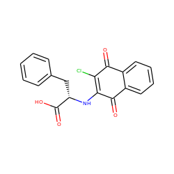 O=C1C(Cl)=C(N[C@@H](Cc2ccccc2)C(=O)O)C(=O)c2ccccc21 ZINC000002347372