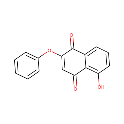 O=C1C(Oc2ccccc2)=CC(=O)c2c(O)cccc21 ZINC000473110863