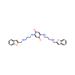 O=C1C=C(NCCCNCc2cc3ccccc3o2)C(=O)C=C1NCCCNCc1cc2ccccc2o1 ZINC000101412756