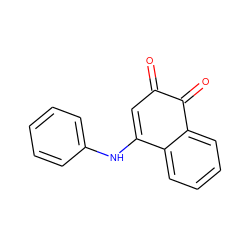 O=C1C=C(Nc2ccccc2)c2ccccc2C1=O ZINC000100293649