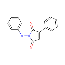 O=C1C=C(c2ccccc2)C(=O)N1Nc1ccccc1 ZINC000001398089