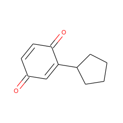 O=C1C=CC(=O)C(C2CCCC2)=C1 ZINC000079566871