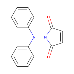 O=C1C=CC(=O)N1N(c1ccccc1)c1ccccc1 ZINC000000492402