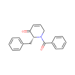 O=C1C=CCN(C(=O)c2ccccc2)[C@@H]1Cc1ccccc1 ZINC000034875311