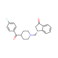 O=C1C[C@@H](CN2CCC(C(=O)c3ccc(F)cc3)CC2)c2ccccc21 ZINC000012356164