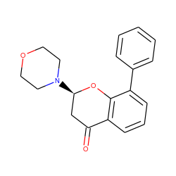 O=C1C[C@@H](N2CCOCC2)Oc2c1cccc2-c1ccccc1 ZINC000040917214