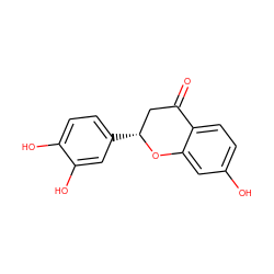 O=C1C[C@@H](c2ccc(O)c(O)c2)Oc2cc(O)ccc21 ZINC000004098238