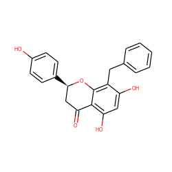 O=C1C[C@@H](c2ccc(O)cc2)Oc2c(Cc3ccccc3)c(O)cc(O)c21 ZINC000014971026