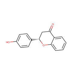 O=C1C[C@@H](c2ccc(O)cc2)Oc2ccccc21 ZINC000000057922