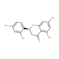 O=C1C[C@@H](c2ccc(O)cc2O)Oc2cc(O)cc(O)c21 ZINC000014728050