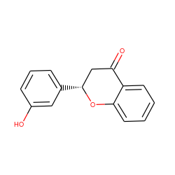 O=C1C[C@@H](c2cccc(O)c2)Oc2ccccc21 ZINC000000057924