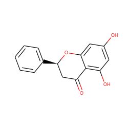 O=C1C[C@@H](c2ccccc2)Oc2cc(O)cc(O)c21 ZINC000000073693