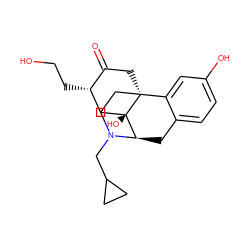 O=C1C[C@]23CCN(CC4CC4)[C@H](Cc4ccc(O)cc42)[C@]3(O)C[C@@H]1CCO ZINC000217090371