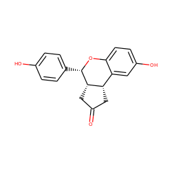 O=C1C[C@H]2[C@@H](C1)c1cc(O)ccc1O[C@H]2c1ccc(O)cc1 ZINC000014972426