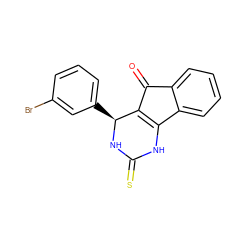 O=C1C2=C(NC(=S)N[C@H]2c2cccc(Br)c2)c2ccccc21 ZINC000101466641