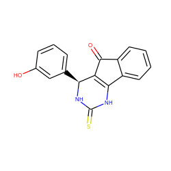 O=C1C2=C(NC(=S)N[C@H]2c2cccc(O)c2)c2ccccc21 ZINC000101466648