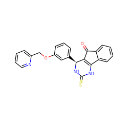 O=C1C2=C(NC(=S)N[C@H]2c2cccc(OCc3ccccn3)c2)c2ccccc21 ZINC000299825333