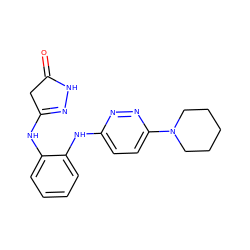 O=C1CC(Nc2ccccc2Nc2ccc(N3CCCCC3)nn2)=NN1 ZINC000169310447