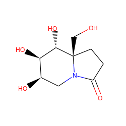 O=C1CC[C@@]2(CO)[C@@H](O)[C@H](O)[C@H](O)CN12 ZINC000473128188