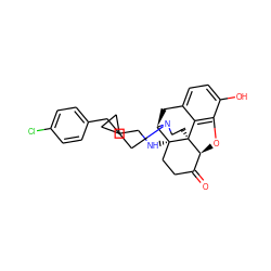 O=C1CC[C@@]2(NCCCc3ccc(Cl)cc3)[C@H]3Cc4ccc(O)c5c4[C@@]2(CCN3CC2CC2)[C@H]1O5 ZINC000035050554