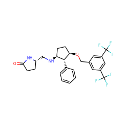 O=C1CC[C@@H](CN[C@H]2CC[C@@H](OCc3cc(C(F)(F)F)cc(C(F)(F)F)c3)[C@@H]2c2ccccc2)N1 ZINC000036324439