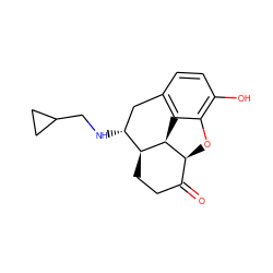 O=C1CC[C@@H]2[C@H]3c4c(ccc(O)c4O[C@@H]13)C[C@H]2NCC1CC1 ZINC000049035291