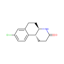 O=C1CC[C@@H]2c3ccc(Cl)cc3CC[C@H]2N1 ZINC000013861371