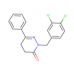 O=C1CCC(c2ccccc2)=NN1Cc1ccc(Cl)c(Cl)c1 ZINC000013744733