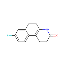 O=C1CCC2=C(CCc3cc(F)ccc32)N1 ZINC000013861366