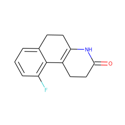 O=C1CCC2=C(CCc3cccc(F)c32)N1 ZINC000013861369