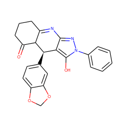 O=C1CCCC2=Nc3nn(-c4ccccc4)c(O)c3[C@@H](c3ccc4c(c3)OCO4)C12 ZINC000102349902