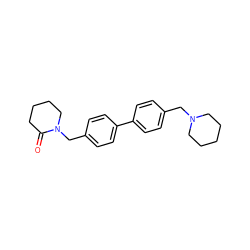 O=C1CCCCN1Cc1ccc(-c2ccc(CN3CCCCC3)cc2)cc1 ZINC000040566985