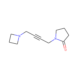 O=C1CCCN1CC#CCN1CCC1 ZINC000005133382