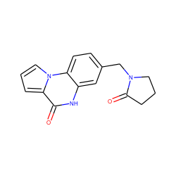 O=C1CCCN1Cc1ccc2c(c1)[nH]c(=O)c1cccn12 ZINC000042966970